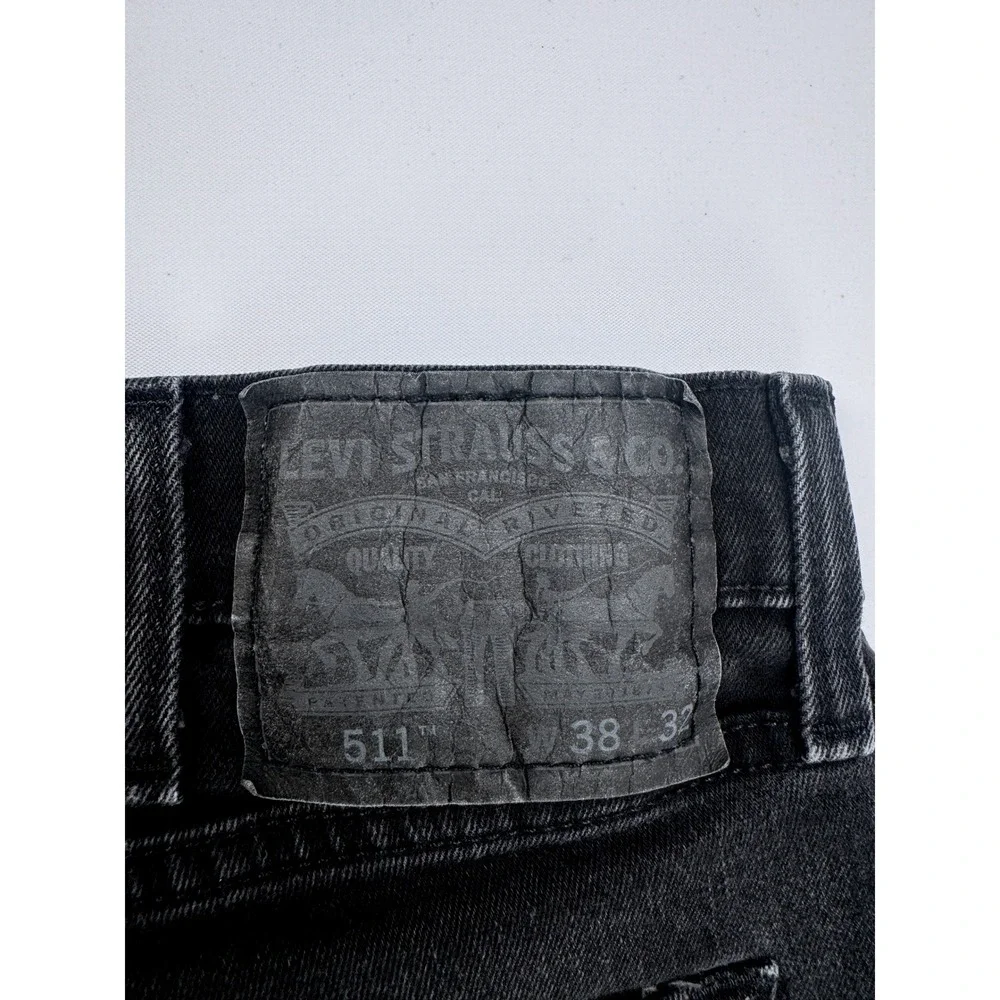 Levi's 511 Slim Men's Jeans Native Cali Black Wash‎ 38x32 EdJ VNTGE